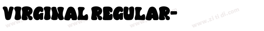 Virginal Regular字体转换